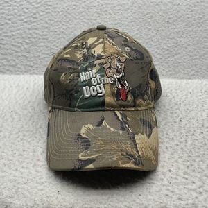 Hair of The Dog Camouflage Baseball Hat Mens Hook Loop OSFM Camo Funny Beer Dad